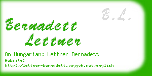 bernadett lettner business card